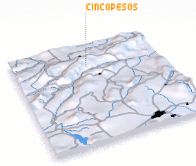 3d view of Cinco Pesos