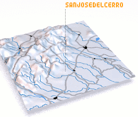 3d view of San José del Cerro