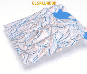 3d view of El Salvador