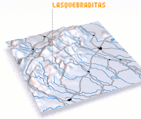 3d view of Las Quebraditas