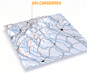 3d view of Volcán Grande