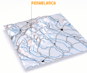 3d view of Peña Blanca