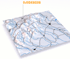 3d view of Ojo de Agua