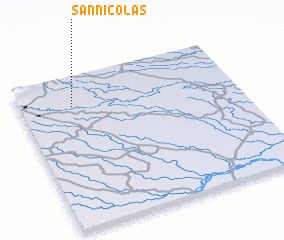 3d view of San Nicolás