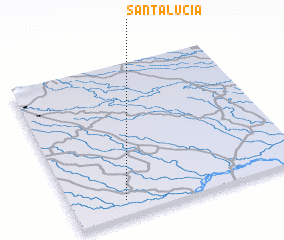 3d view of Santa Lucía