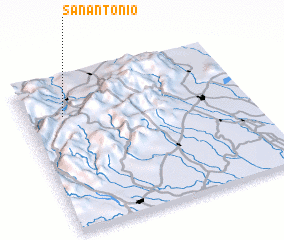 3d view of San Antonio