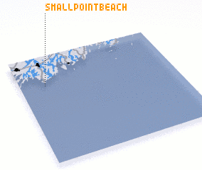 3d view of Small Point Beach