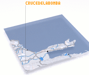 3d view of Cruce de la Bomba