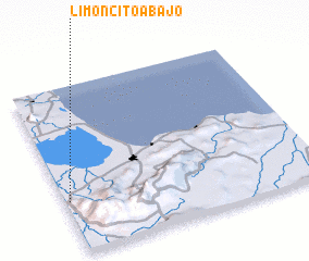 3d view of Limoncito Abajo