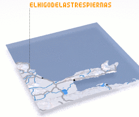 3d view of El Higo de las Tres Piernas