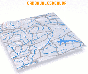 3d view of Carbajales de Alba