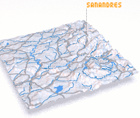 3d view of San Andrés