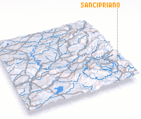 3d view of San Cipriano