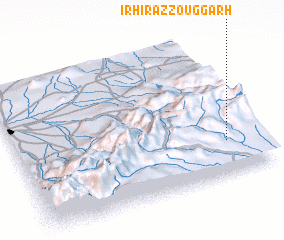 3d view of Irhir Azzouggarh