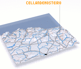 3d view of Cellán de Mosteiro