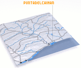 3d view of Punta del Caimán