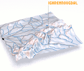 3d view of Ighrem nʼOugdal