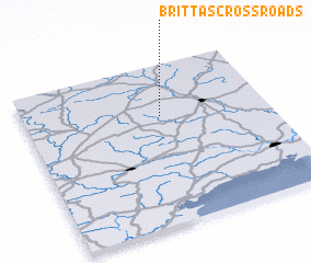 3d view of Brittas Cross Roads