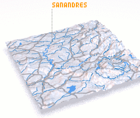 3d view of San Andrés