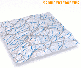 3d view of São Vicente da Beira