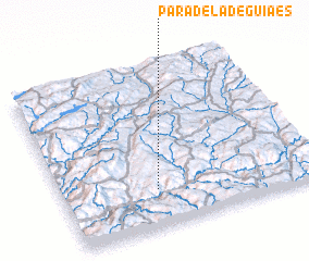 3d view of Paradela de Guiães