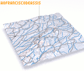 3d view of Aldeia de São Francisco de Assis