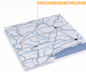 3d view of Knocknaskagh Cross Roads