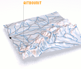 3d view of Aït Bou Nit