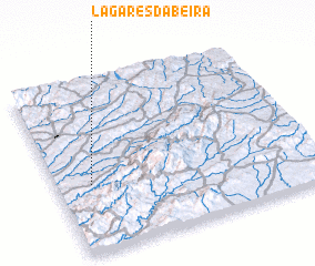 3d view of Lagares da Beira