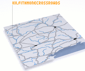 3d view of Kilfithmone Cross Roads