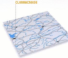 3d view of Clonmacnoise