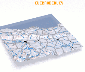 3d view of Cuerno de Buey