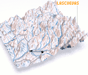 3d view of Las Cuevas