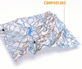 3d view of Campo Elías