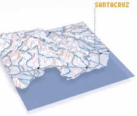 3d view of Santa Cruz