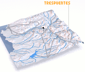 3d view of Tres Puentes