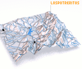 3d view of Los Potreritos