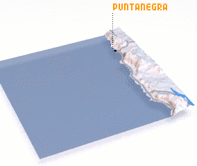 3d view of Punta Negra