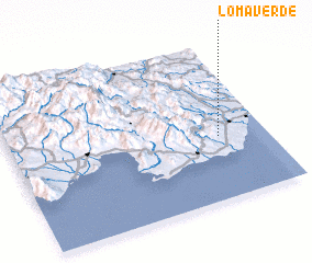 3d view of Loma Verde