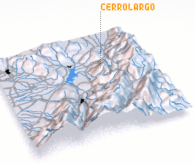 3d view of Cerro Largo