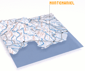 3d view of Monte Maniel