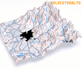 3d view of Melocotón Alto