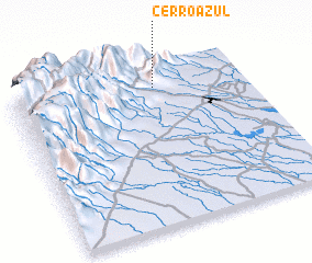 3d view of Cerro Azul