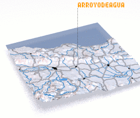 3d view of Arroyo de Agua