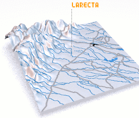 3d view of La Recta