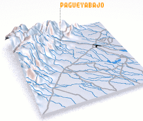 3d view of Pagüey Abajo