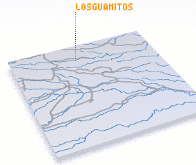 3d view of Los Guamitos