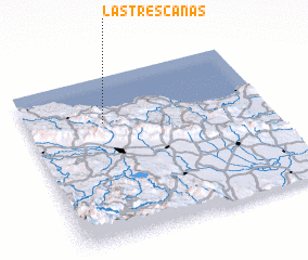 3d view of Las Tres Canas