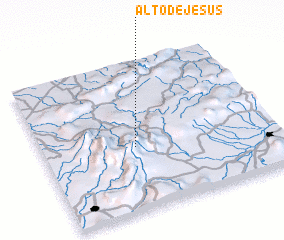 3d view of Alto de Jesus