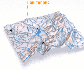 3d view of La Picadora